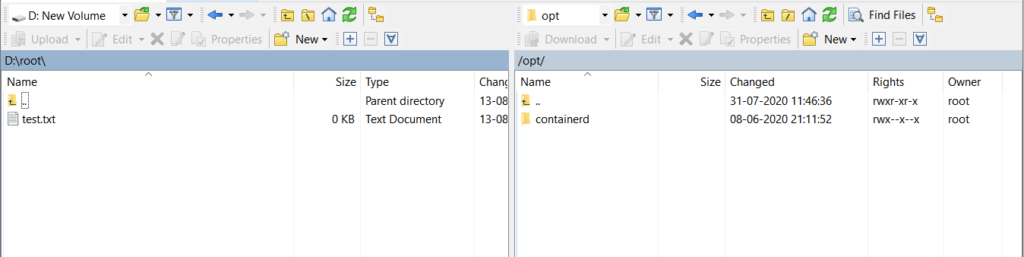 connetecd to ec2 instance using winscp