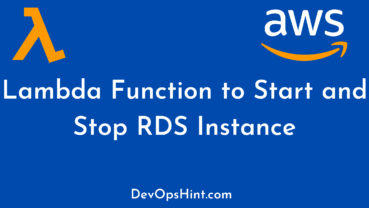 Lambda Function to Start and Stop RDS Instance