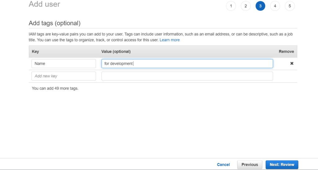 add tag to user 7