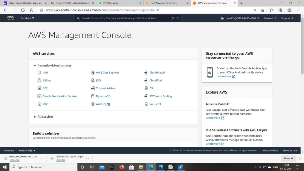 aws management console 12