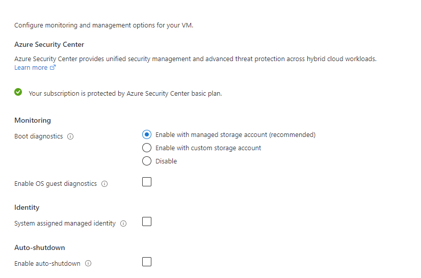 azure security option 11