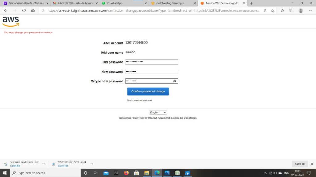 change the password at first logon 11