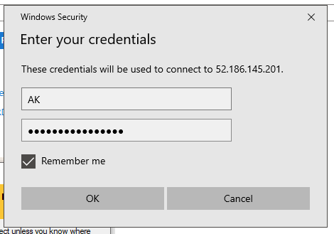 enter vm login details 26