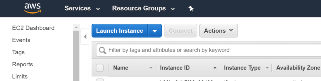goto ec2 dashboard and click on launch 1