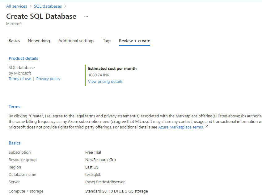 review azure sql db 7