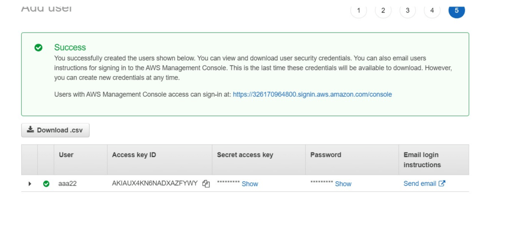 user is created in aws 9
