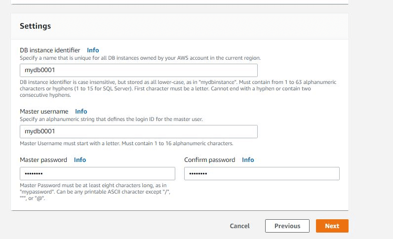 Now configure your DB instance 6