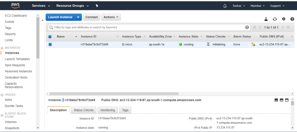 create ec2 instance 1