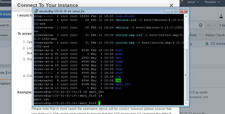 create txt file in ec2 instance 3