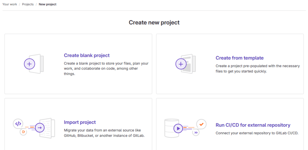 create blank project