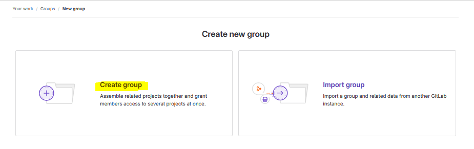 create group