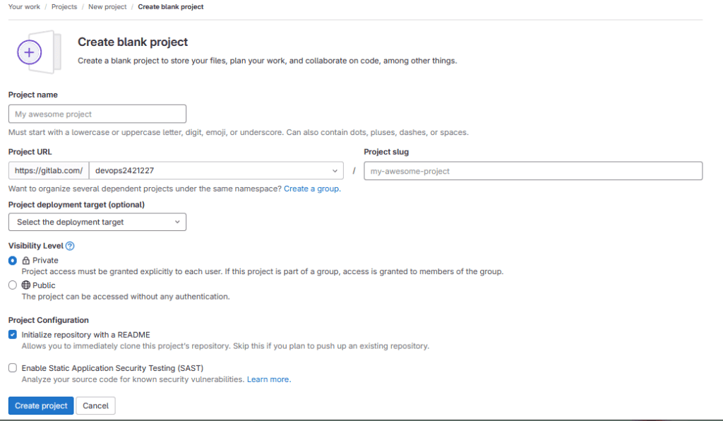How to Create a New Project in GitLab [2 Steps] 7