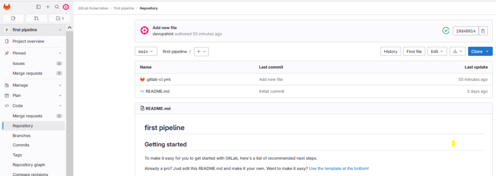 Run your first GitLab CI CD pipeline [2 Steps] 9