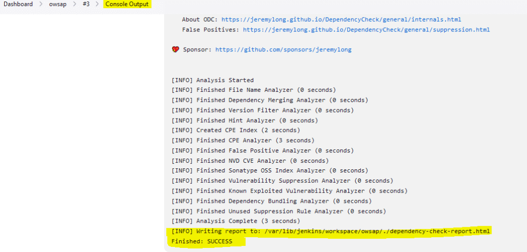 console output 1