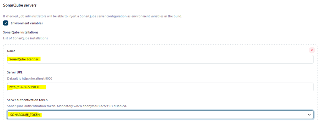 sonarqube server 1