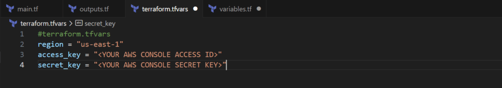 terraform.tfvar
