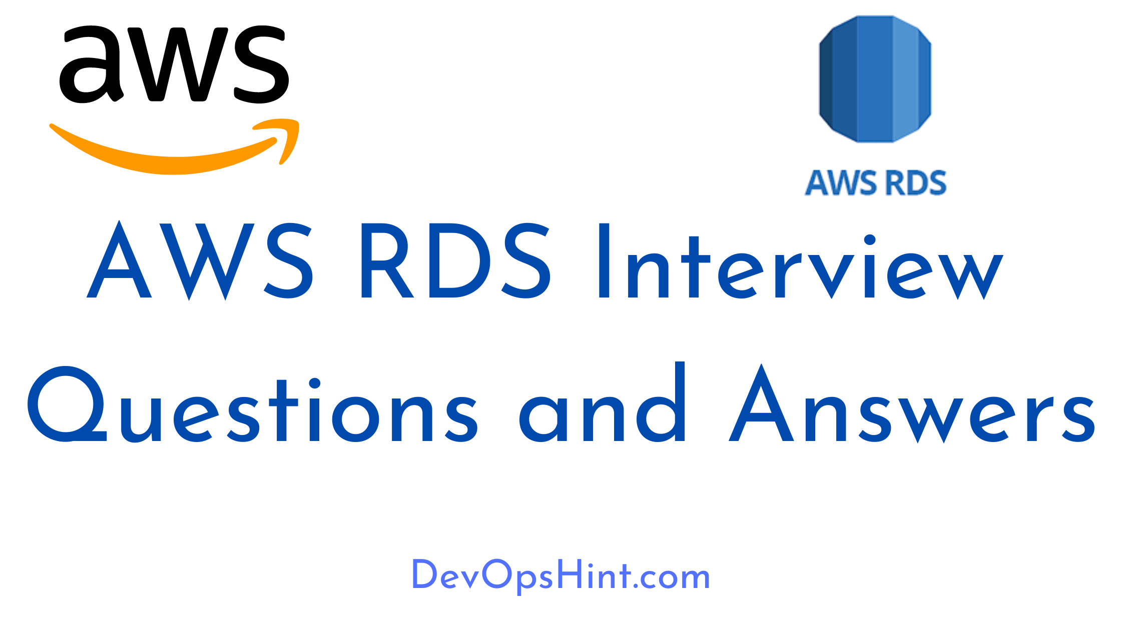 AWS RDS Interview Questions and Answers